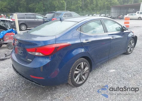 2015 Hyundai Elantra Limited from USA, damaged, VIN 5NPDH4AE8FH547556